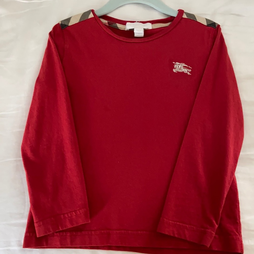 🩵 Authentic Burberry Boys Toddler 4T Long Sleeve Shirt